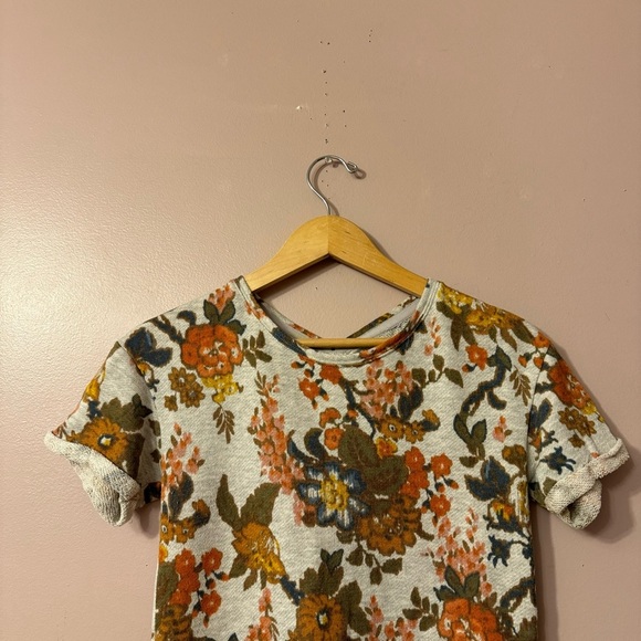 Anthropologie Saturday Sunday Shortsleeve Shirt Floral Women Size XS - Picture 2 of 10